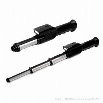Stun Gun, Expandable Style, with LED Light, High Voltage Electric Shock and Police Alarm